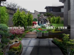 威高悦景台105㎡日式大宅园林装修设计