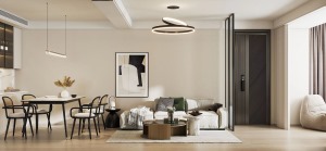 榮聯公寓| 100㎡現代風，寧靜優雅中的溫潤自然感