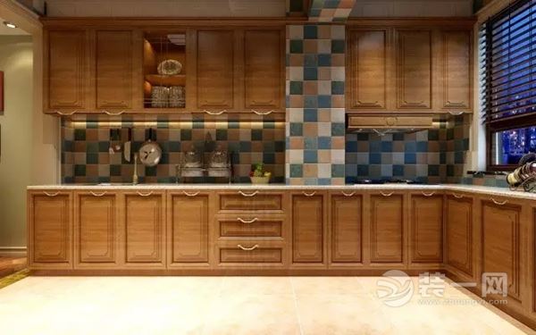 130平三室美式风格装修效果图厨房