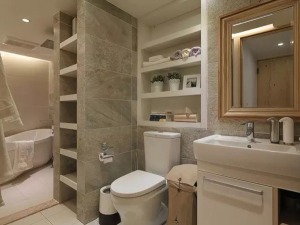 100平三室现代风格装修效果图卫浴间