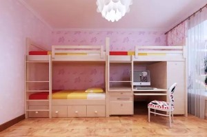 120平四室美式风格装修效果图儿童房