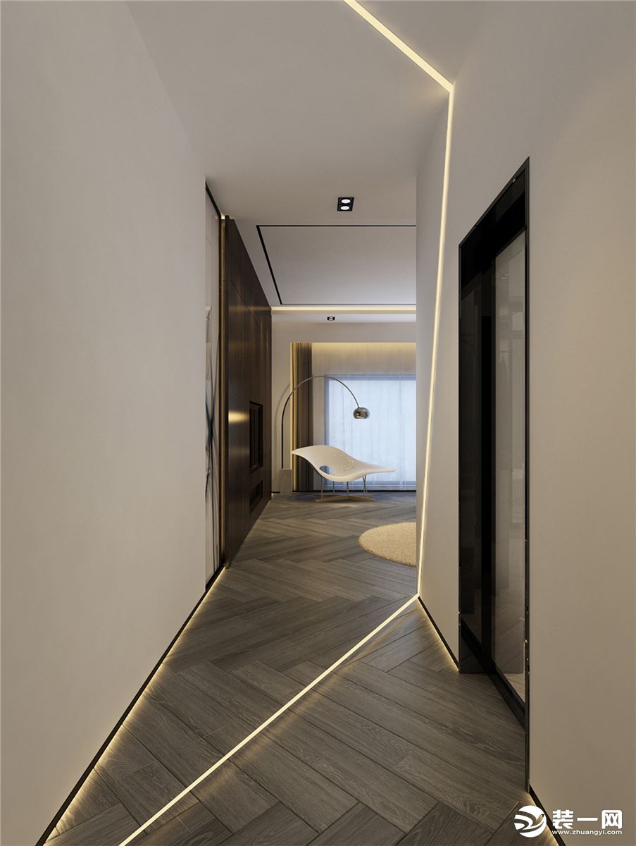 420平米新悦庭极简风格走廊装修效果图