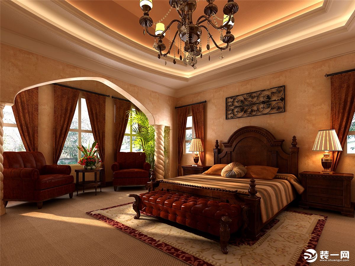 463平米玛歌庄园法式新古典风格卧室装修效果图