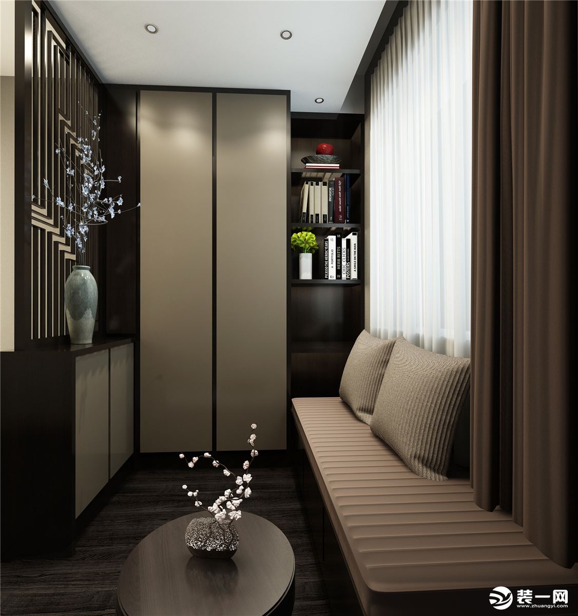 155平米绿地海域香颂新中式风格休闲室装修效果图