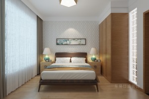 110平米天房天拖新中式风格卧室装修效果图
