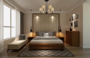 500平米复康路十一号现代风格卧室装修效果图