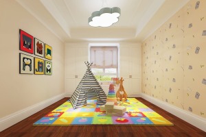 博雅苑美式简约风格儿童房装修效果图