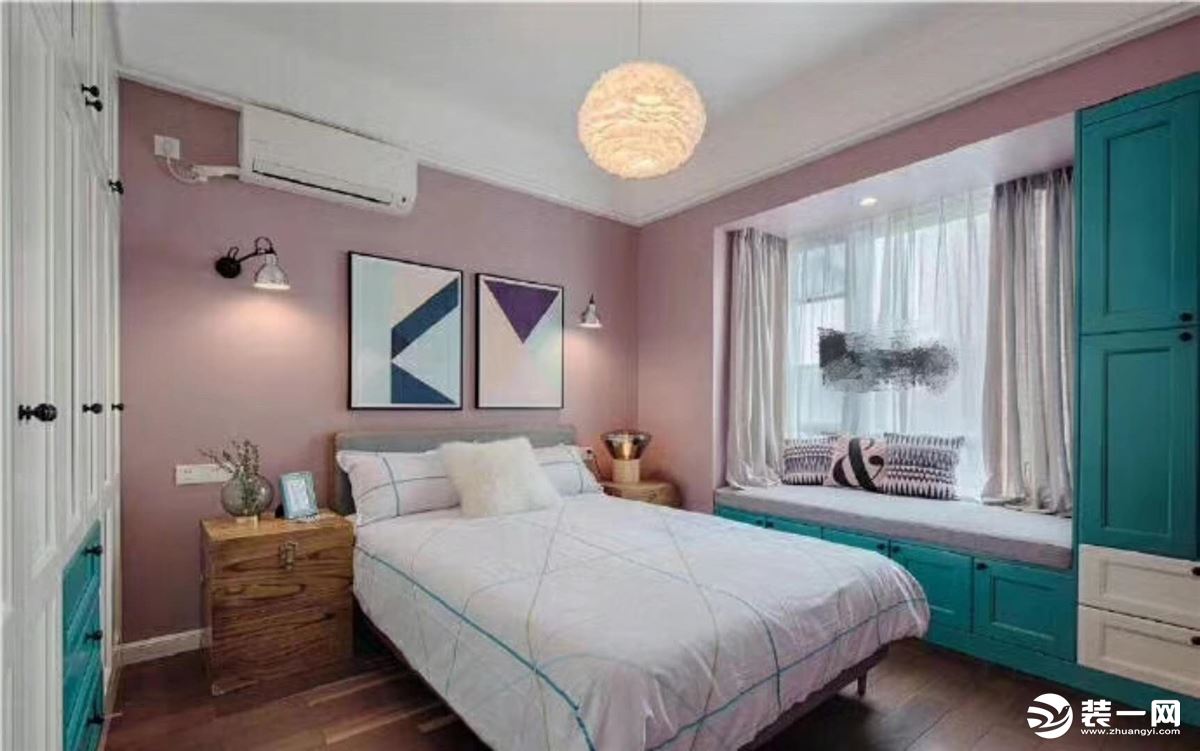北七家79平现代简约风格装修效果卧室