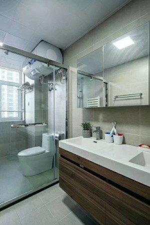 八里庄西里132平现代简约装修效果图洗浴室