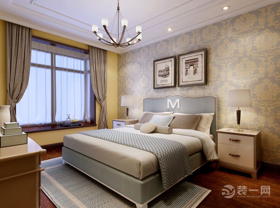 世纪城现代简约卧室装修效果图