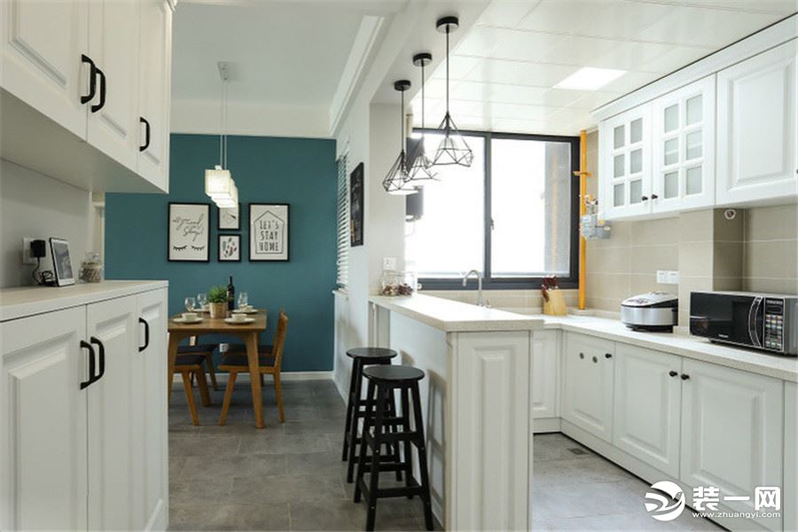 【维享家装饰】65平两居室的北欧新家——开放式厨房