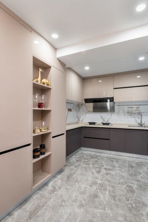 【重庆维享家装饰】116平三居室 现代简约风格家——厨房全景