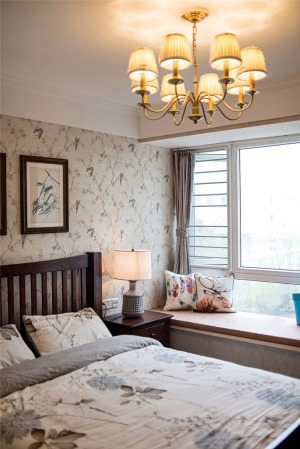 【维享家装饰】美剧迷的现代美式三居室——卧室全景