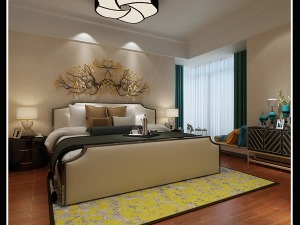新古典风格平层卧室装修效果图