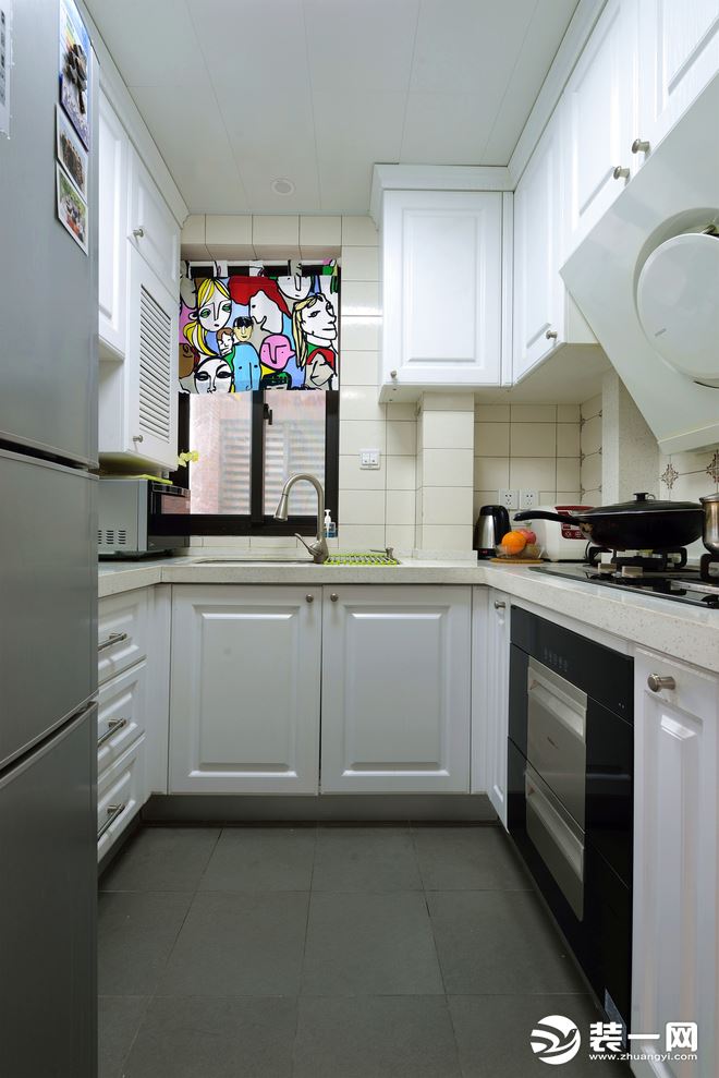 98平米两居室美式风格厨房