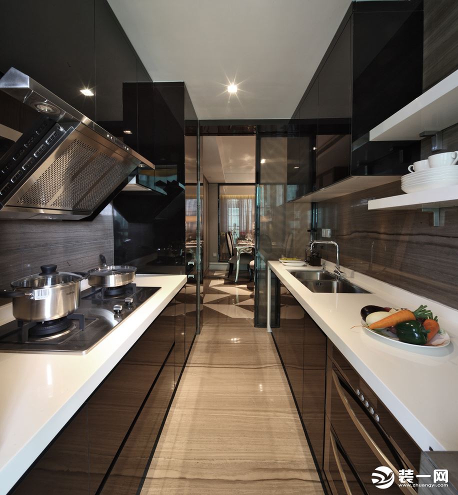 118平米三居室新古典风格厨房