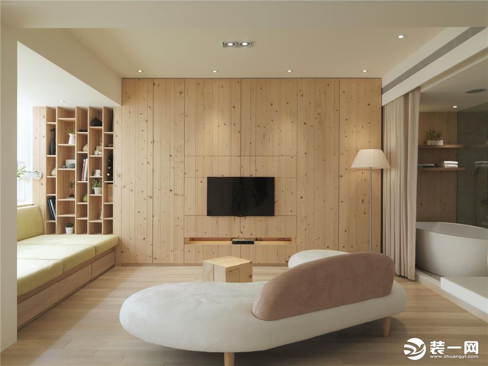53平米日式风格一居室客厅