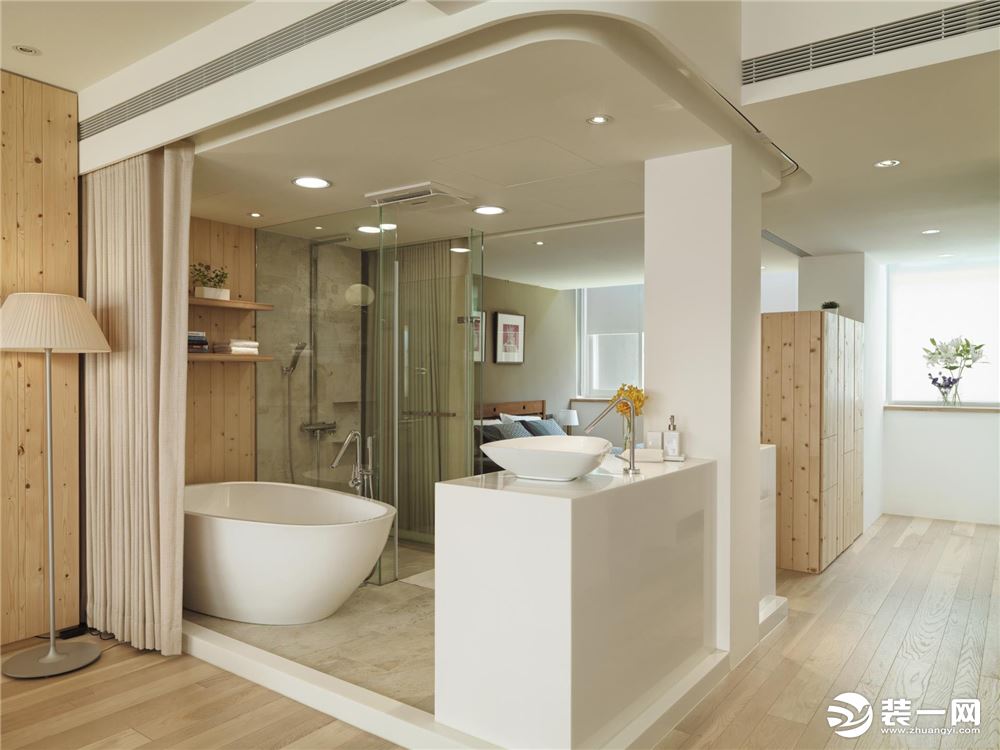 53平米日式风格一居室卫浴间