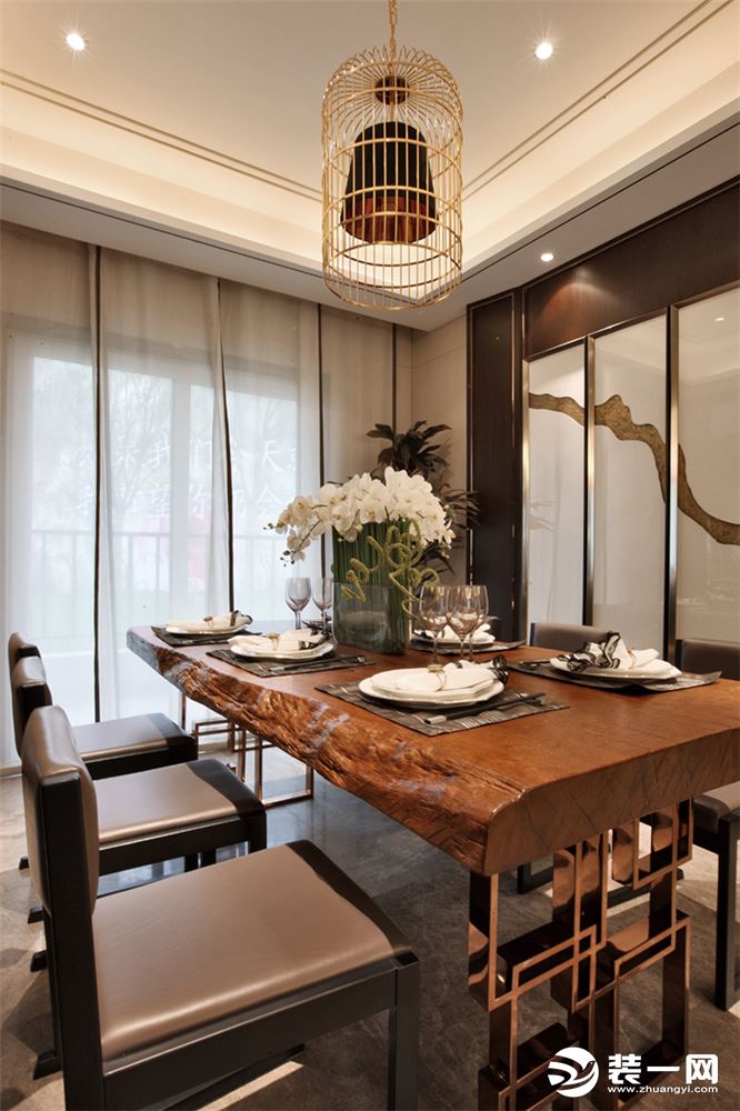 150平米新中式风格三居室餐厅