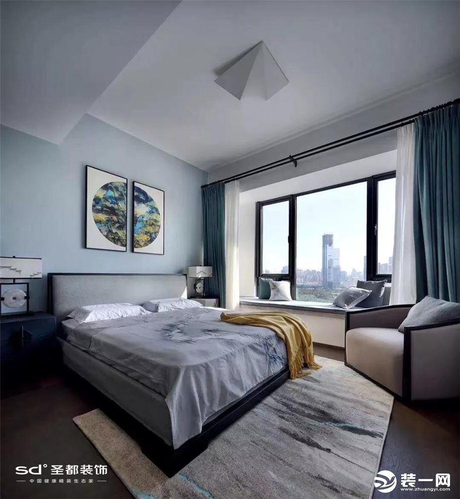 170平米新中式风格三居室卧室