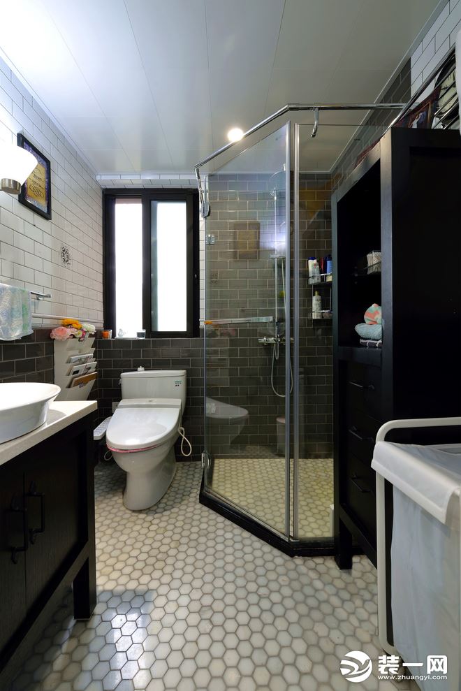 80平米美式风格两居室卫浴间
