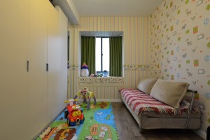 112平米三居室简约风格儿童房