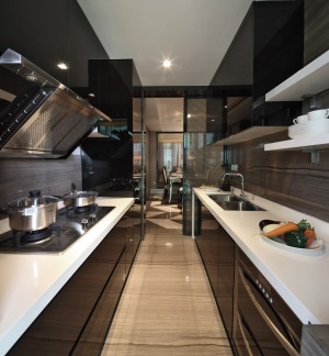 118平米三居室新古典风格厨房