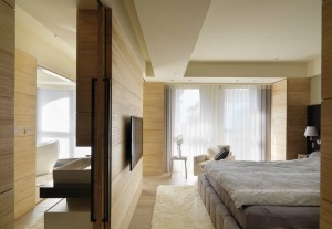 139平米三居室现代风格卧室