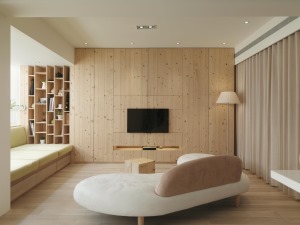 【圣都装饰】53平米日式风格一居室装修效果图