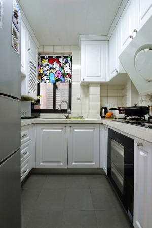 80平米美式风格两居室厨房