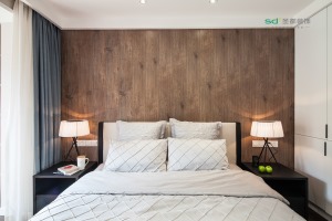 101平米现代风格三居室卧室装修效果图