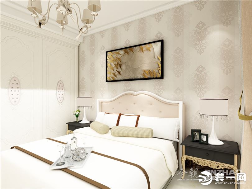 卧室今朝装饰长宏锦园141平三居室中式风格效果图