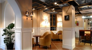 復古咖啡廳裝修圖片座位區
