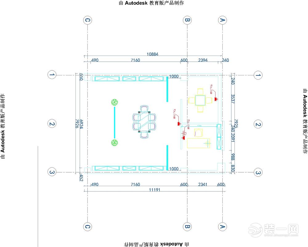 巨海城3区茶楼中式风格平面图