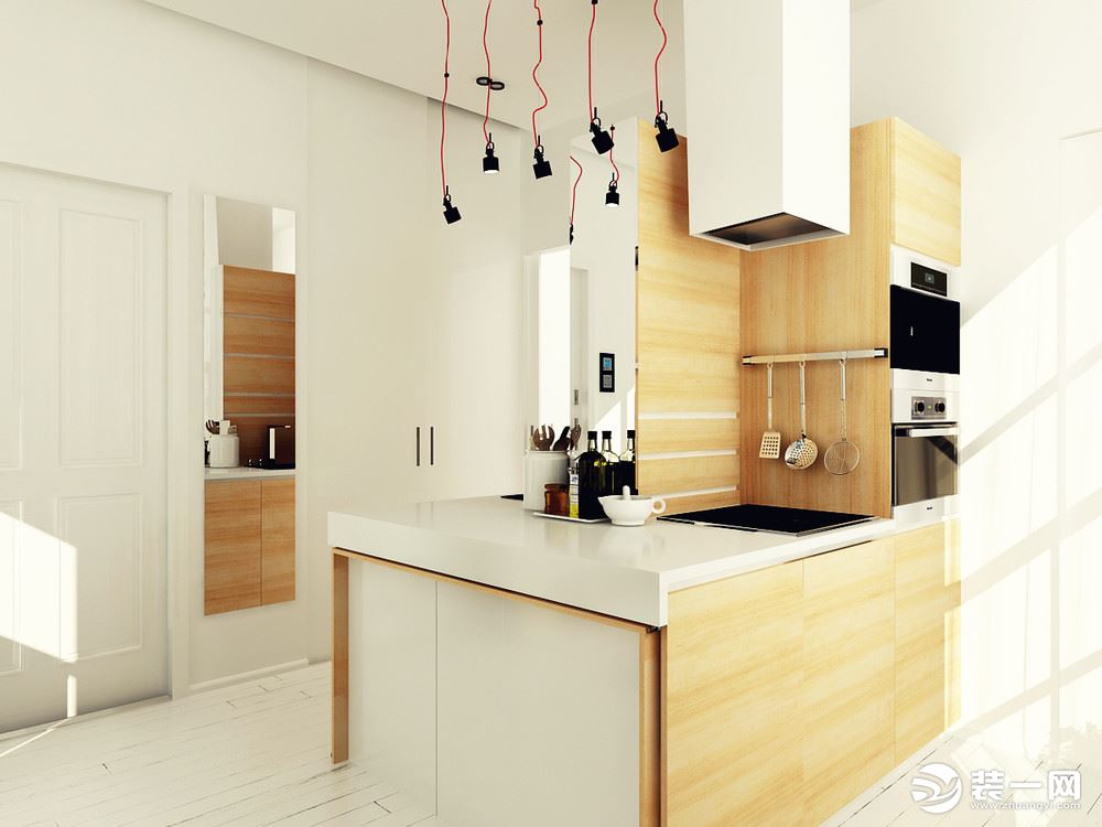 珠江逸景一居室6万元现代风格效果图厨房