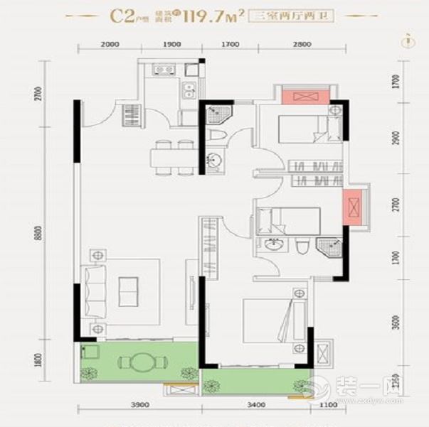 设计导语：屋主是80后小夫妻，设计上以浅色系为主，白色为主色调，黄色，绿色，打造空间的一个生机盎然。