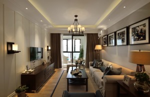 【客厅】让客厅融入成熟的味道，带有复古味道的家具以及低调的色调，组成极其大气时尚的风格，盏盏壁灯照亮
