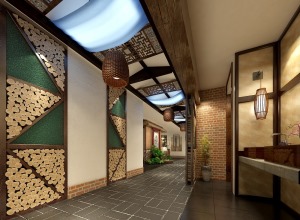 云南饭店走廊设计