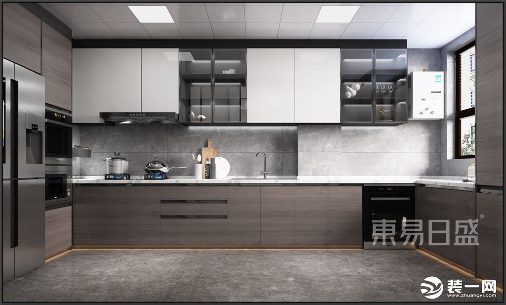 石家庄东易日盛装饰-融创中心217平米现代风格厨房装修效果图