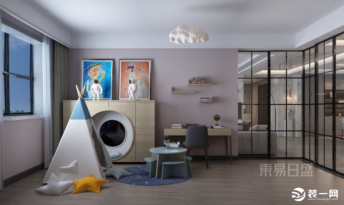 石家庄东易日盛装饰-维多利亚205平米现代风格儿童房装修效果图