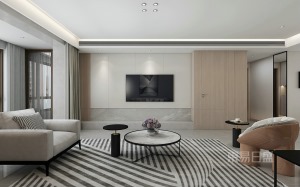 石家庄东易日盛装饰-维多利亚158平米现代风格客厅装修效果图