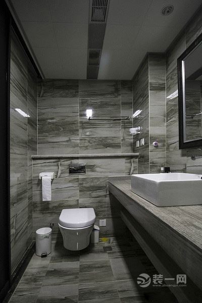 【几何空间】二居室现代混搭风格装修效果图卫浴间