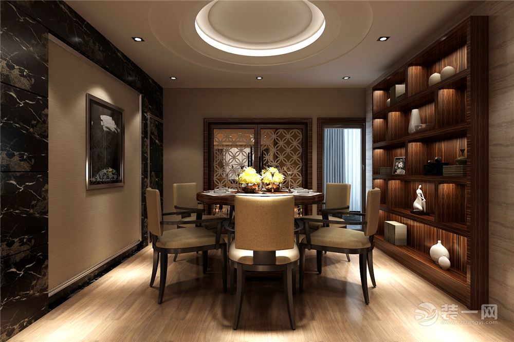 湘江世纪城 159平 四居室 造价19万 新古典风格餐厅2