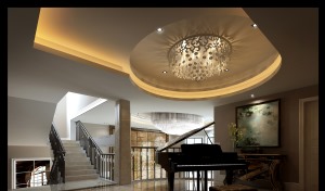 醴陵自建别墅 300平 造价36万 美式风格客厅2