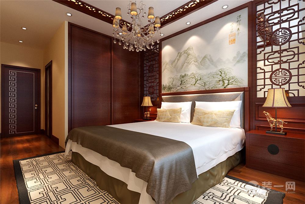 中式古典三居室卧室