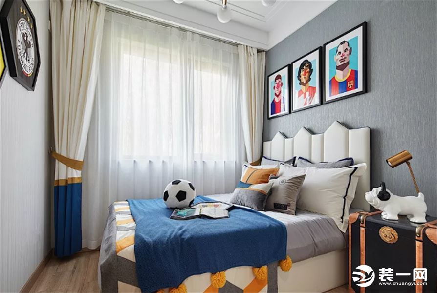 景瑞曦城 110平方 三居室  现代中式 儿童房 装修效果图