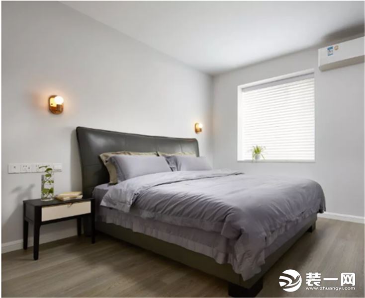  白马公馆 80平 两居室  卧室 现代极简风格 装修效果图