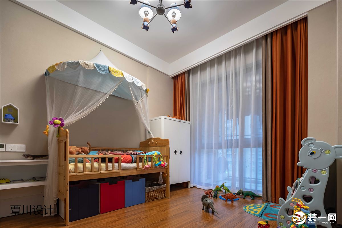 玉兰广场 140平 三居室 简美风格  儿童房 装修效果图