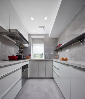  白马公馆 80平 两居室  厨房 现代极简风格 装修效果图