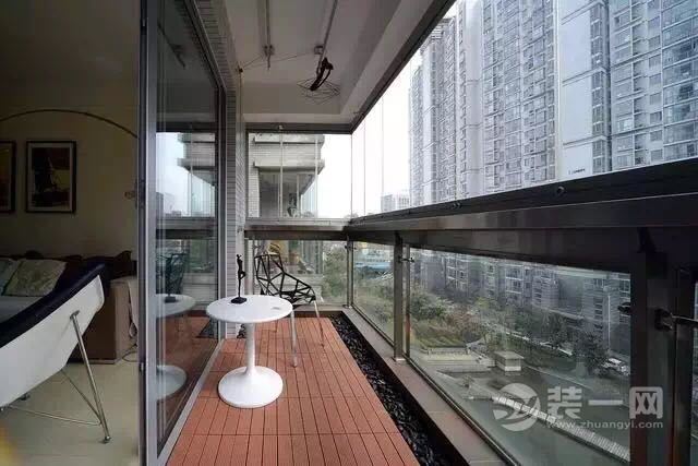 二居室现代简约效果图-阳台